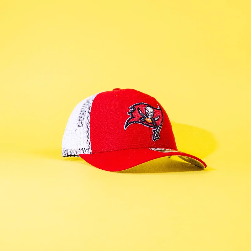 Bucs Red Trucker Snapback