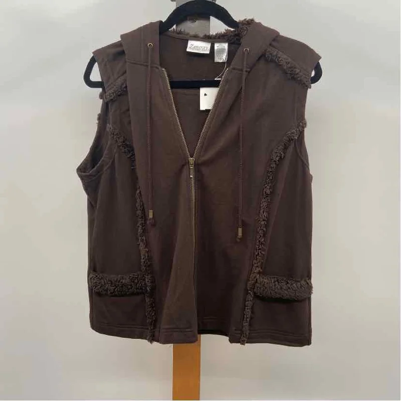 Chico's Women's Size L Bronze Solid Vest