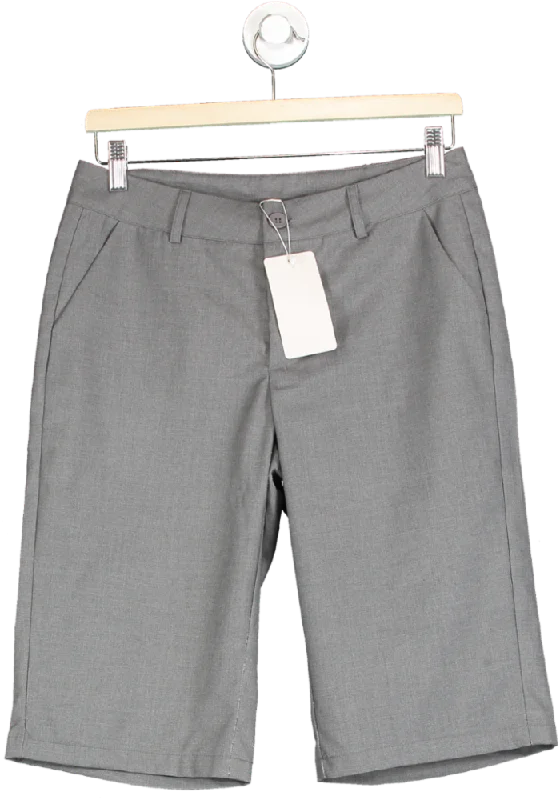 Musèra Grey Knee-Length Smart Shorts Size S