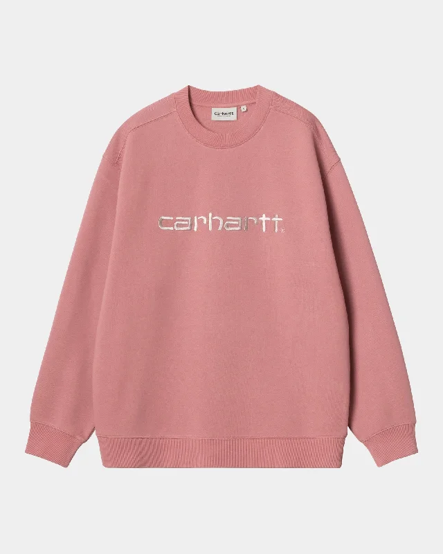 Women’s Carhartt Sweatshirt | Dusty Rose / Moonbeam