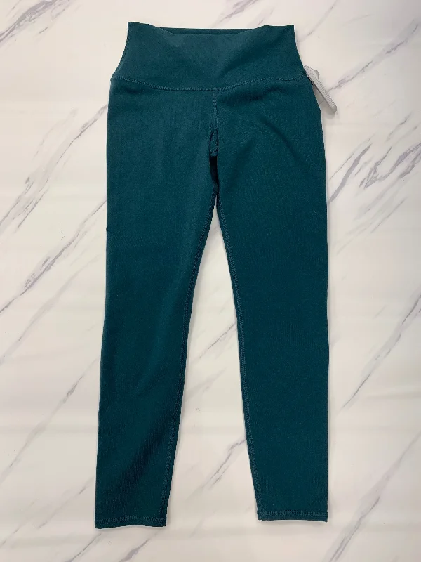 Athletic Leggings By Alo In Teal, Size: S