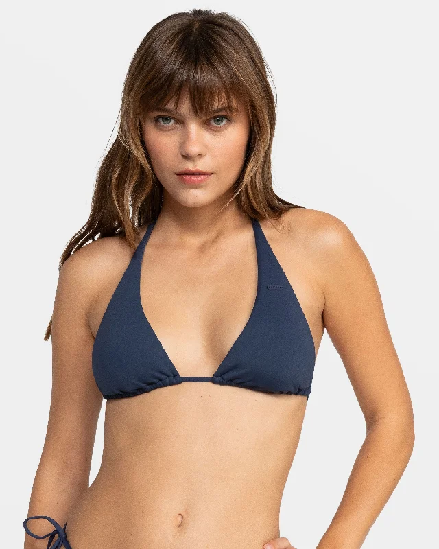 Beach Classics Elongated Triangle Bikini Top - Mood Indigo