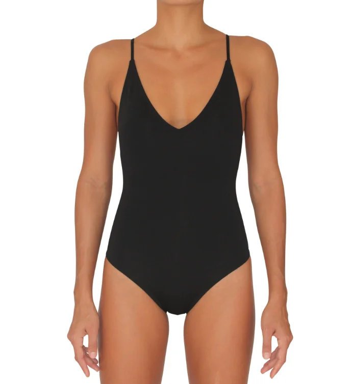 Full Bottom One Piece Black